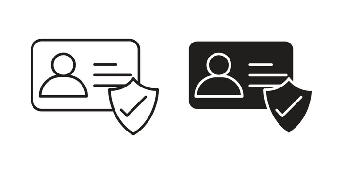 KYC icon symbol vector graphic designs on white. Best for ui Design
