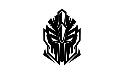 mask's warrior simetris vector