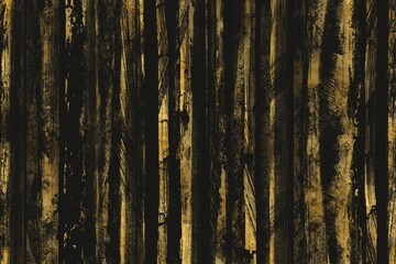 Obraz premium 金色のブラシストロークのストライプ模様がある抽象背景。黒背景和風ダークバナー