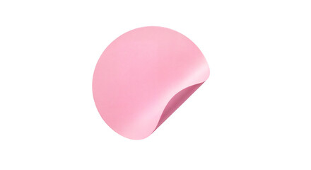 Pink smear or smudge, pastel pink blob with curled edge, for design or texture overlay, Isolated on transparent background, png