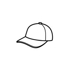 Fototapeta premium Classic Baseball Cap Outline
