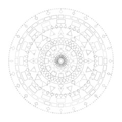 Floral Mandala Design, Vector, Illustration