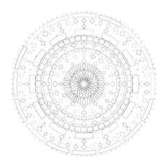 Floral Mandala Design, Vector, Illustration