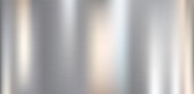 Brushed stainless steel texture with vertical silver gradient light reflections