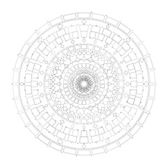 Floral Mandala Design, Vector, Illustration