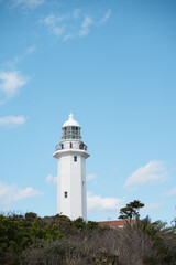 青空に映える灯台（野島埼灯台）
