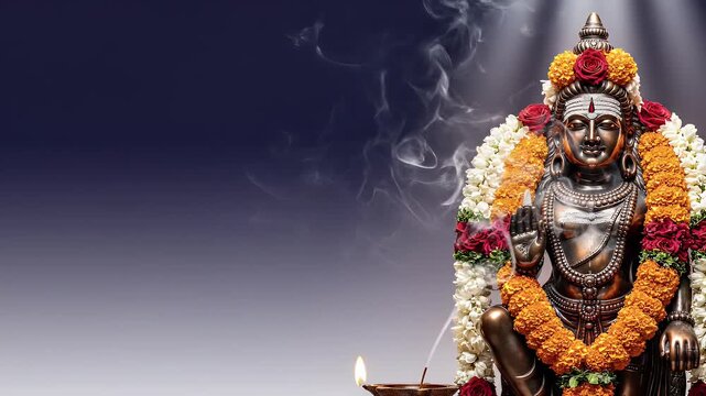 Chithirai Thiruvizha Lord Sundareshwarar Shiva with Vibhuti and Garlands
