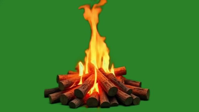  Campfire flame green screen. Fire green screen video