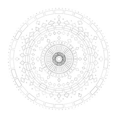 Obraz premium Floral Mandala Design, Illustration, Vector