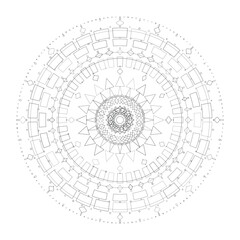 Floral Mandala Design, Illustration, Vector