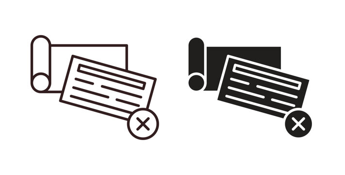 Bounced check icon vector Illustration logo template pack