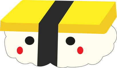 Sushi and Japanese Cuisine Illustration © woonyoung