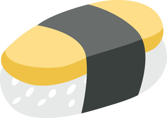 Sushi and Japanese Cuisine Illustration © woonyoung