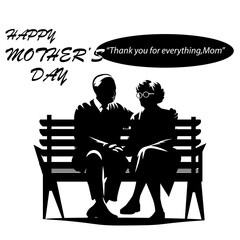 Happy Mother's Day greetings. A child loving his mother. Family holidays and togetherness. Abstract vector illustration design.