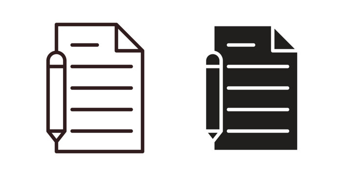 Declarations icon vector Illustration logo template pack