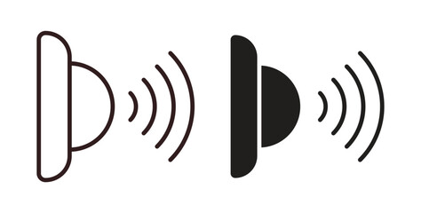 Motion sensor icon vector Illustration logo template pack