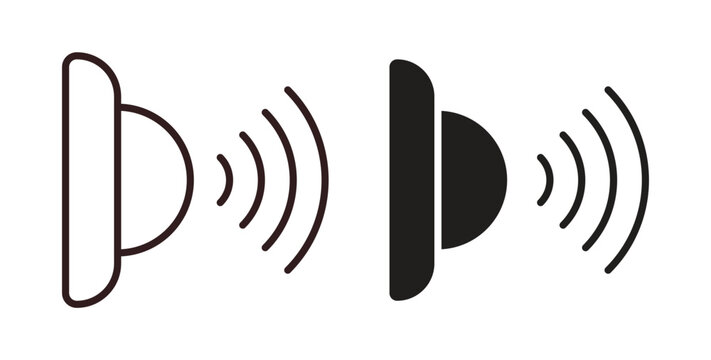 Motion sensor icon vector Illustration logo template pack