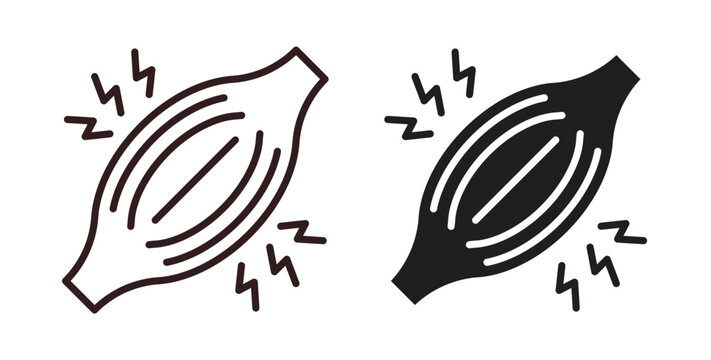 Myalgia icon vector Illustration logo template pack