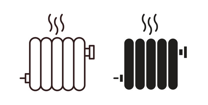 Radiator icon vector Illustration logo template pack