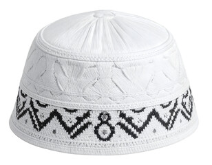 Prayer cap kopiah isolated on transparent background