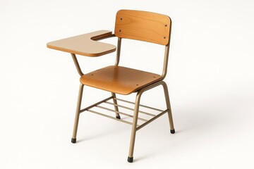 Fototapeta premium Student chair on a white background.