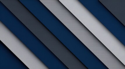 Obraz premium A modern abstract design featuring diagonal layers of varying shades of blue and gray, creating a textured and visually appealing pattern.