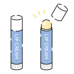 リップクリームのイラストセット2