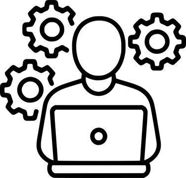 Software Developer Technical Skills Icon &ndash; Programming, IT Workforce & System Operations Vector