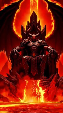 The Infernal King Reigns Supreme on His Throne of Fire.