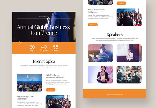 Business Conference Email Newsletter Template