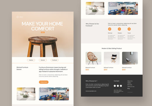 Ecommerce Email Newsletter Template
