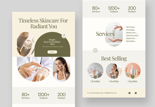 Skincare Product Email Newsletter