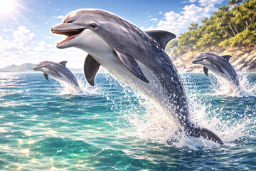 動物-バンドウイルカ