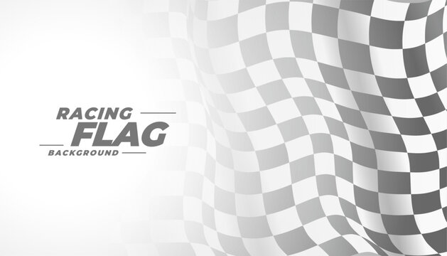 racing flag winner background for motorsport winner