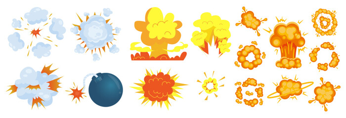 Cartoon bomb Explosion Effect  Set © Imran