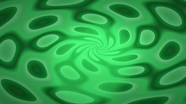 Abstract Green Swirl Motion Visuals Creating Hypnotic Ambient Scene