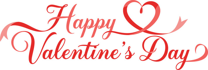 Valentine's day greeting with heart and arrow isolated on transparent background, isolated on white background, Vector, illustration