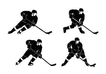 Obraz premium hockey players vector