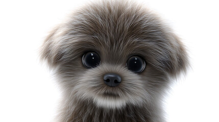 Obraz premium A close-up shot of a cute puppy with big eyes