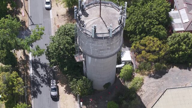 High angle shot of Karen Reece Water Tower