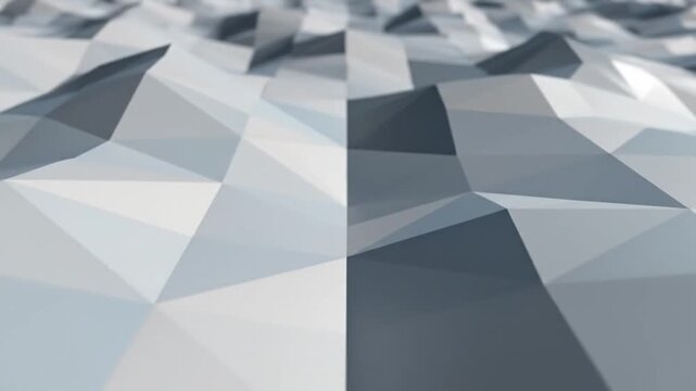 Abstract low poly geometric background texture in cool tones