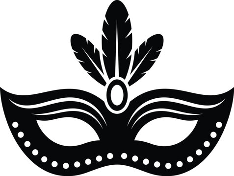 Venetian carnival mask. Secret carnival masquerade mask. 