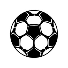 Fototapeta premium silhouette of a soccer ball