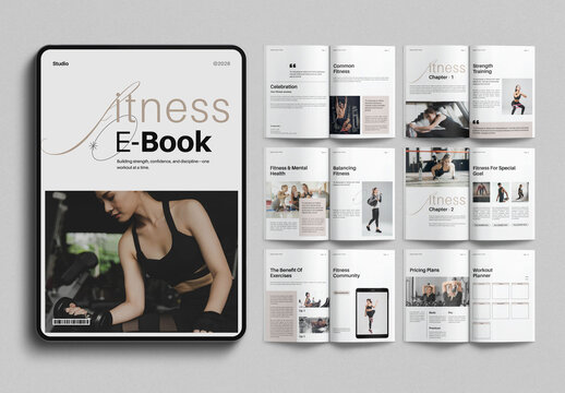 Digital Fitness Ebook Template