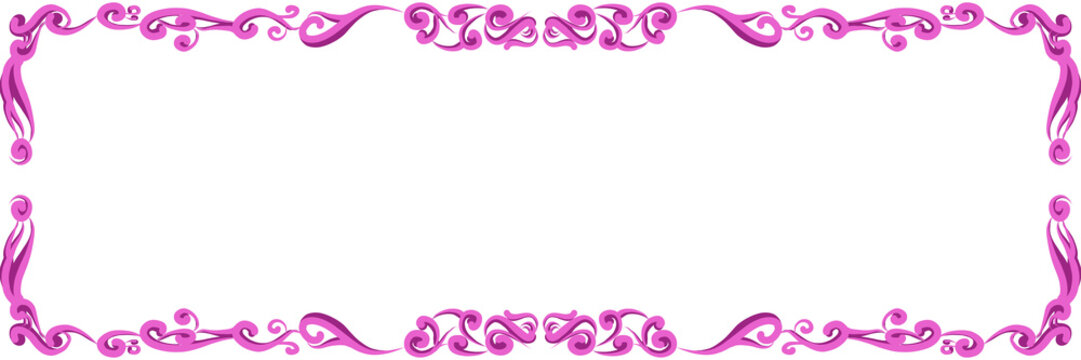 Ornate Purple Border Design Element Design.