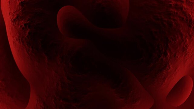 Abstract dark red internal organ muscle pumping. Medical and biological visual suitable for science research, healthcare, anatomy, or educational backgrounds.