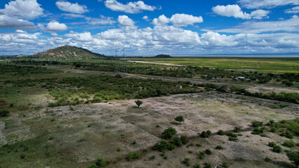 Endless Horizon of African Wilderness Landscape from a Drone Perspective