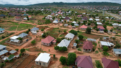 Aerial View of Dodoma the Capital City of Tanzania in East Africa