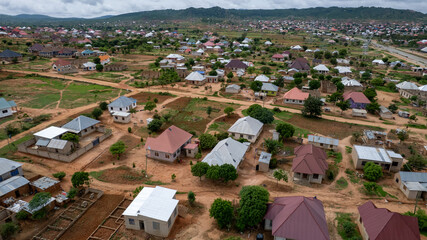 Aerial View of Dodoma the Capital City of Tanzania in East Africa