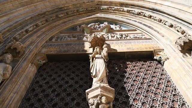 Morella Cathedral with Virgin Mary and Apostles
